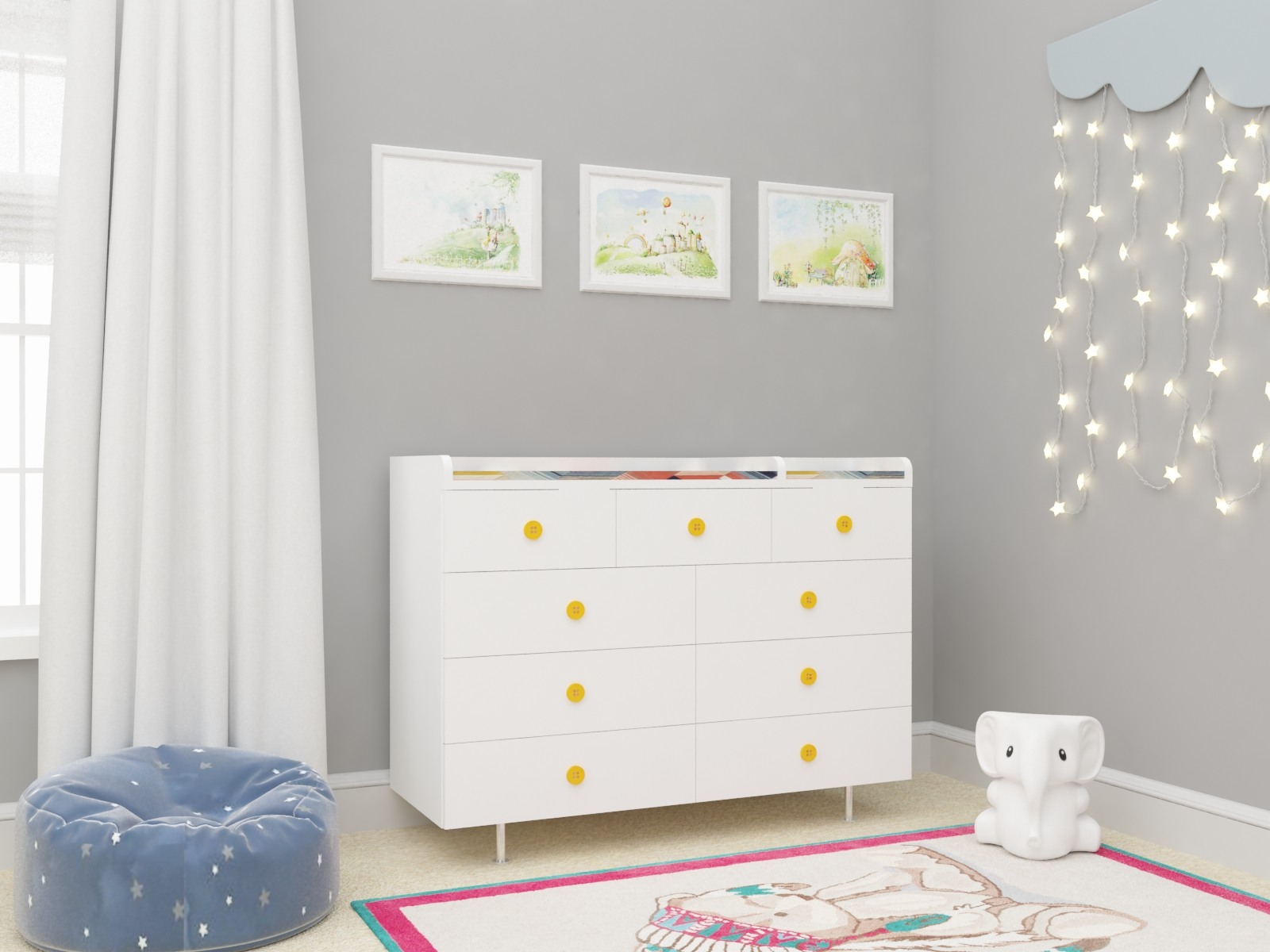 diaper changing table- baby room