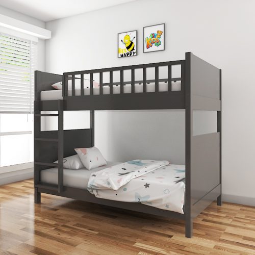 Camp Grey twin over twin Bunk Bed