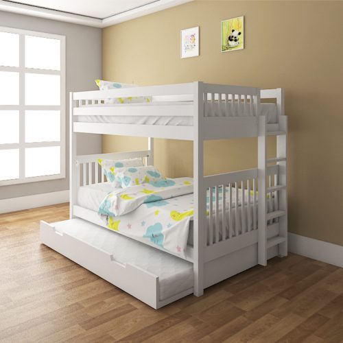 Ourence White Bunk Bed