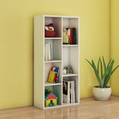 kids white book shelf