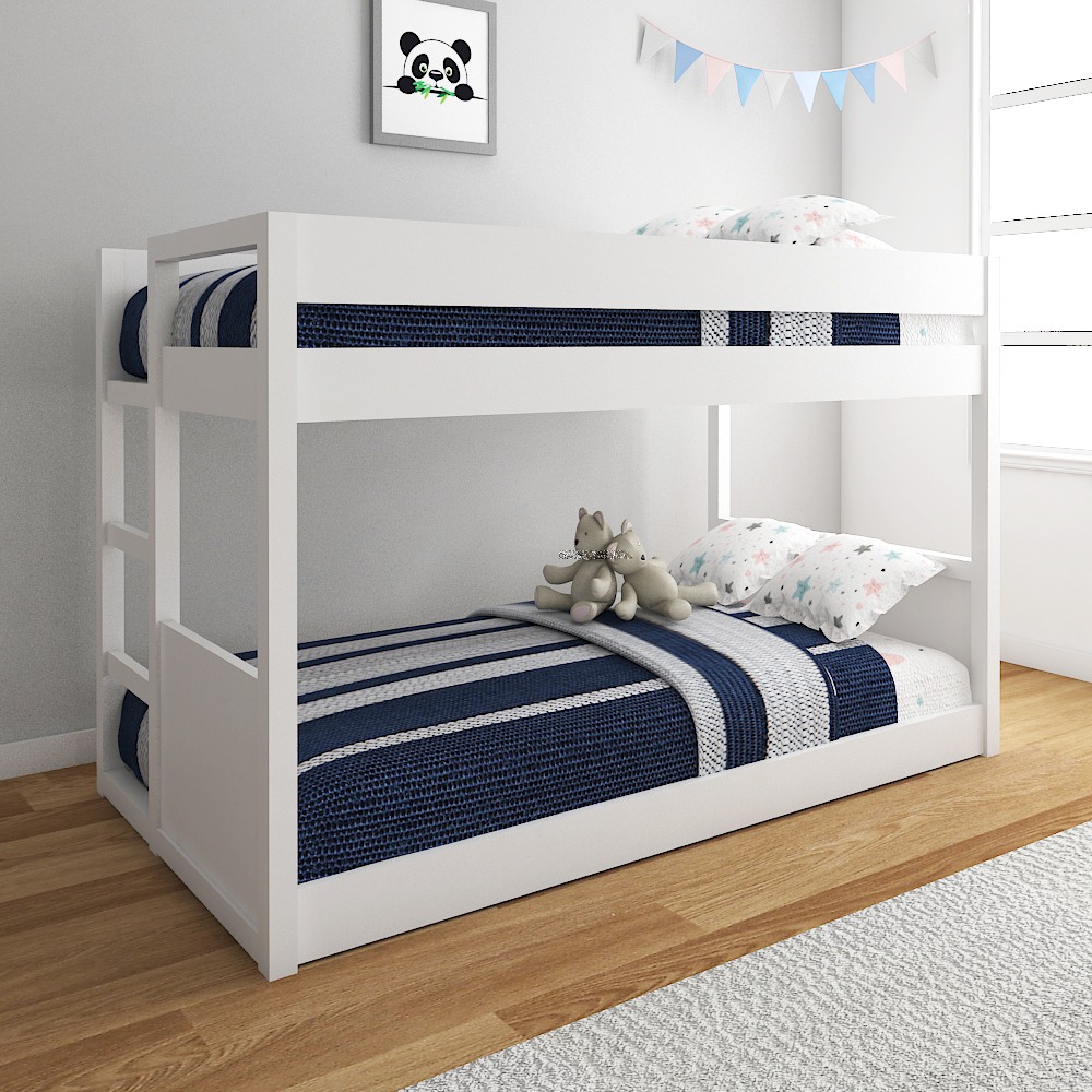 Little Duckling White Bunk Bed